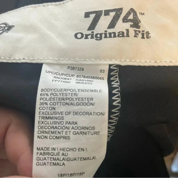 Dickies black 774 work pants size 18p original fit women’s P387329 - Picture 6 of 6